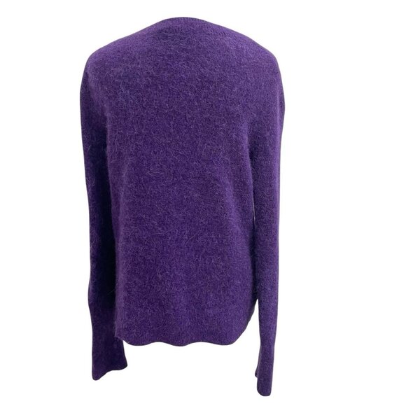 COS Alpaca Wool Cozy Soft Pullover Long Sleeve Sweater Purple size Medium - Picture 4 of 7